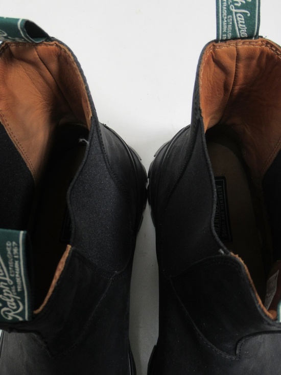 Polo Ralph Lauren Unisex Logan Leather Chelsea Boot Black 13 US M / 14.5 US W main image 11